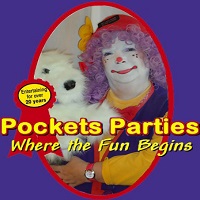 Pockets the Clown children birthday party clowns for hire in canada